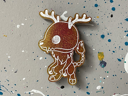 Small Red & Yellow Wendigo Magnet