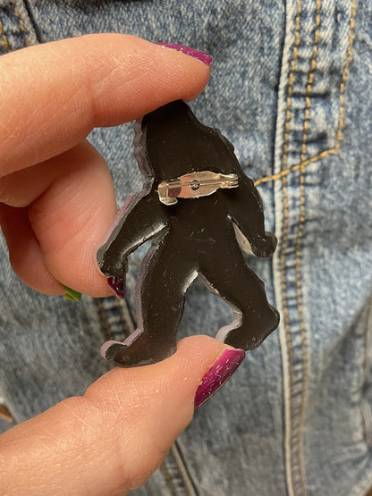 Purple Bigfoot Pin