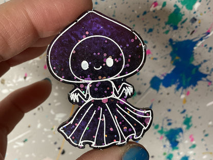 Small Flatwoods Monster Purple Magnet