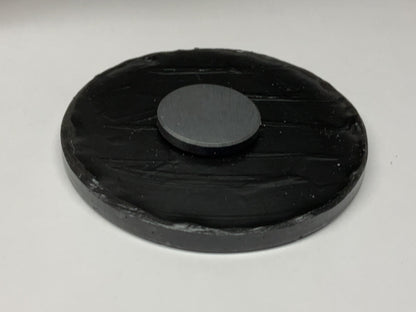 Large Black & Red Believe Bigfoot Magnet - Holographic Glitter - 3 Inch