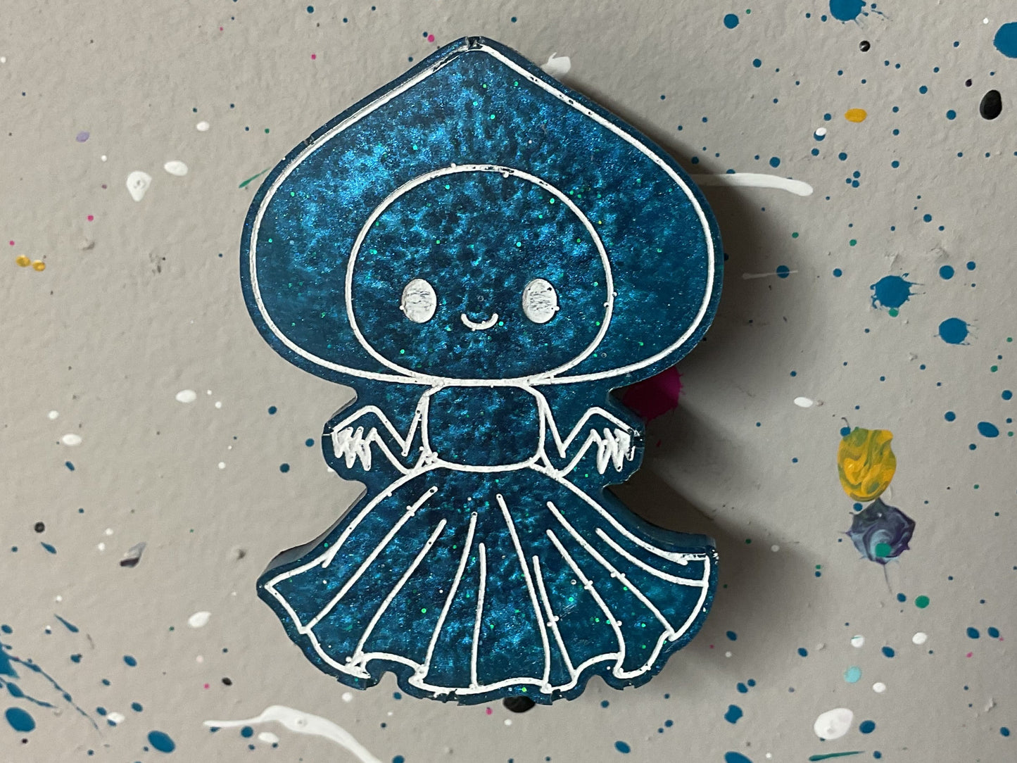 Small Light Blue Flatwoods Monster Magnet