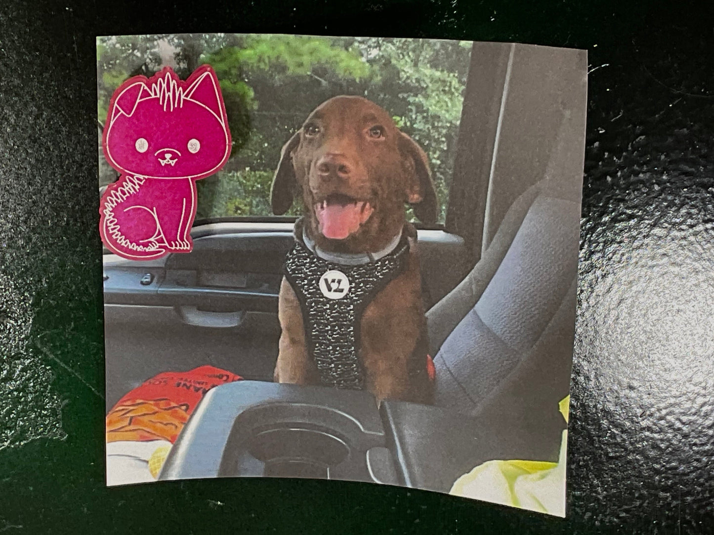 Small Hot Pink Chupacabra Magnet