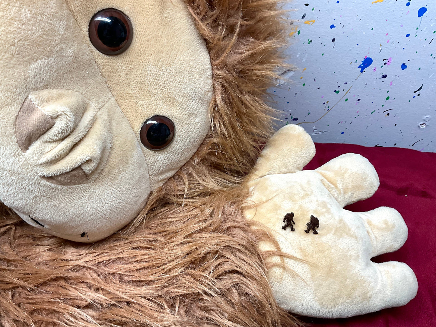 Brown Bigfoot Stud Earrings Hypoallergenic