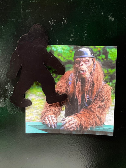 Large Black Bigfoot Magnet - 5 Inches Tall