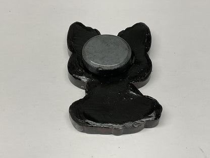 Small Red Glitter Jackalope Magnet