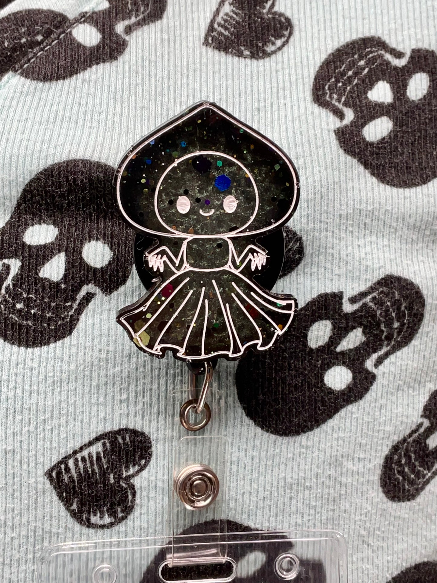 Black & Green Flatwoods Monster Retractable Badge Reel