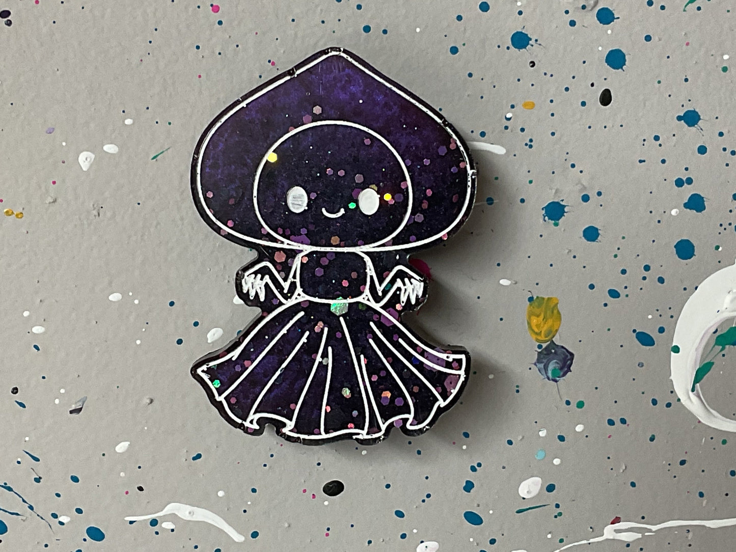 Small Flatwoods Monster Purple Magnet