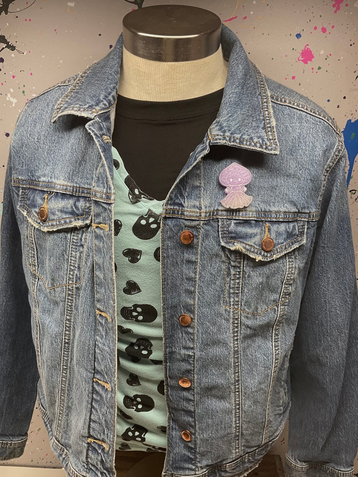 Purple Flatwoods Monster Pin-Glow In The Dark