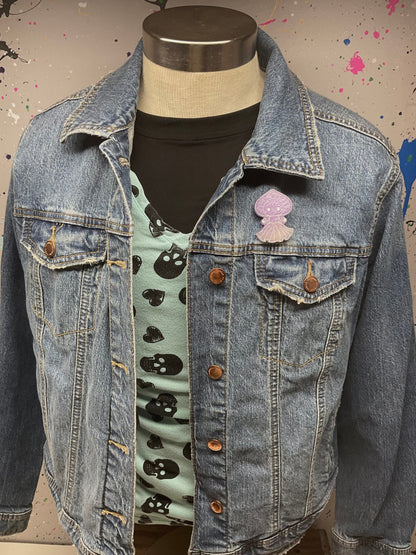 Purple Flatwoods Monster Pin-Glow In The Dark