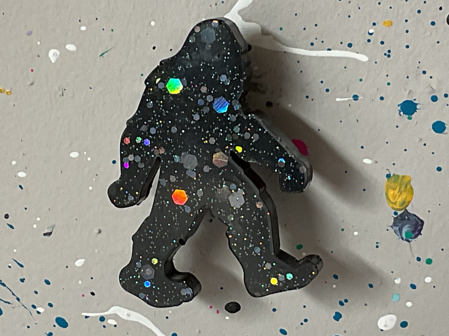 Small Holographic Bigfoot Magnet