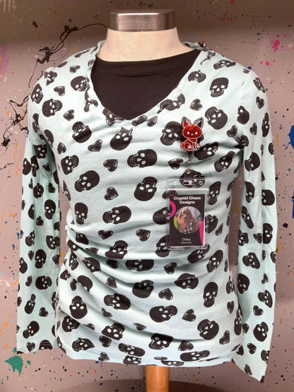 Red & Black Jackalope Retractable Badge Reel