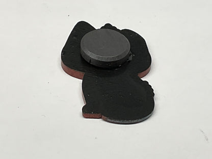 Small Glittery Red Chupacabra Magnet