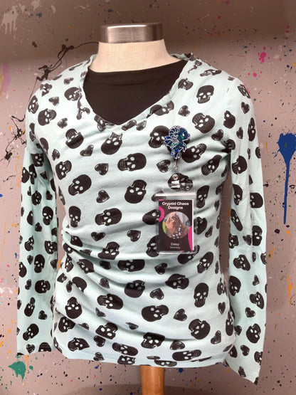 Blue Jersey Devil Retractable Badge Reel