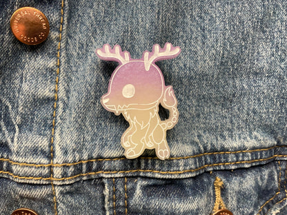 Purple Wendigo Pin Glow in the Dark