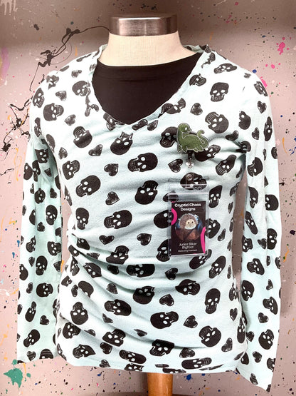 Green Loch Ness Monster Retractable Badge Reel