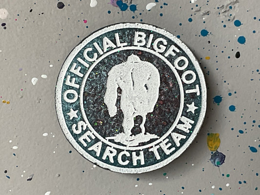 Official Bigfoot Search Team Magnet Blue & Brown