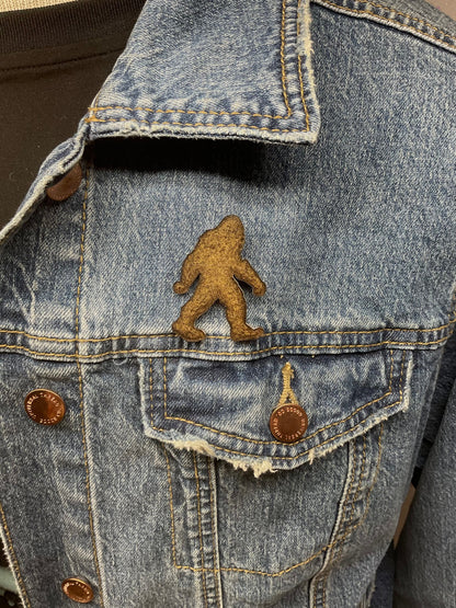 Brown Bigfoot Pin