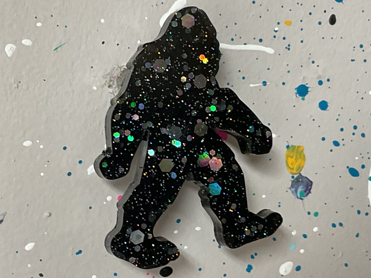 Small Holographic Bigfoot Magnet