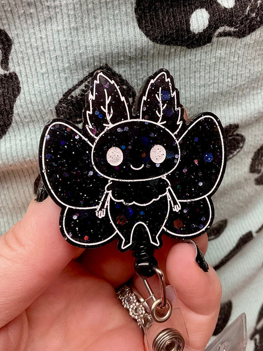 Mothman Holographic Glitter Retractable Badge Reel