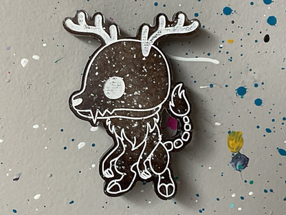Small Brown Wendigo Magnet