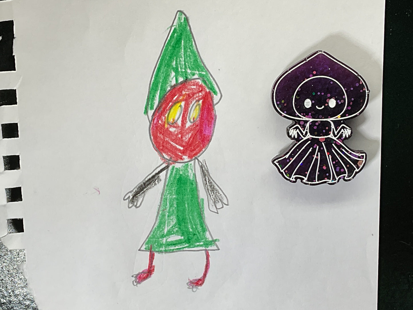 Small Flatwoods Monster Purple Magnet