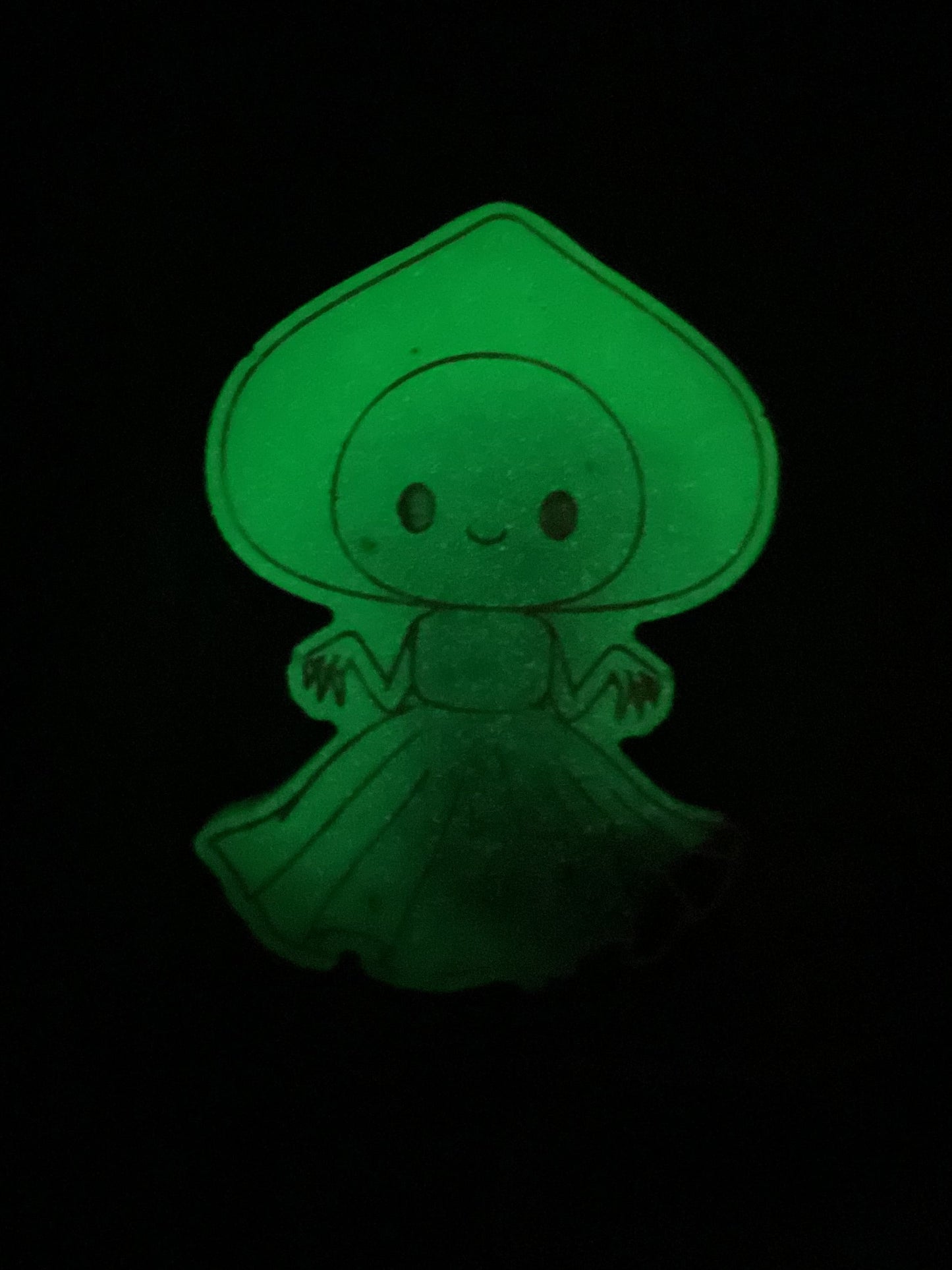 Green & Black Flatwoods Monster Pin-Glow In The Dark