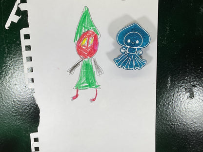Small Light Blue Flatwoods Monster Magnet