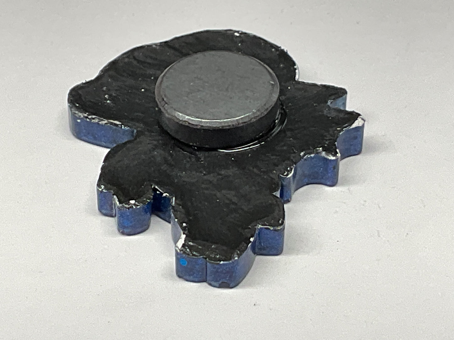 Small Glittery Blue Jersey Devil Magnet