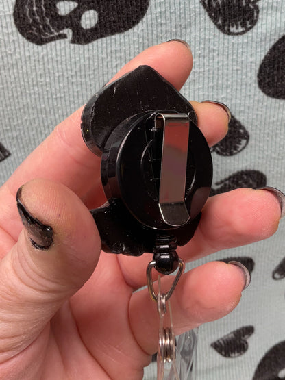 Black & Green Flatwoods Monster Retractable Badge Reel