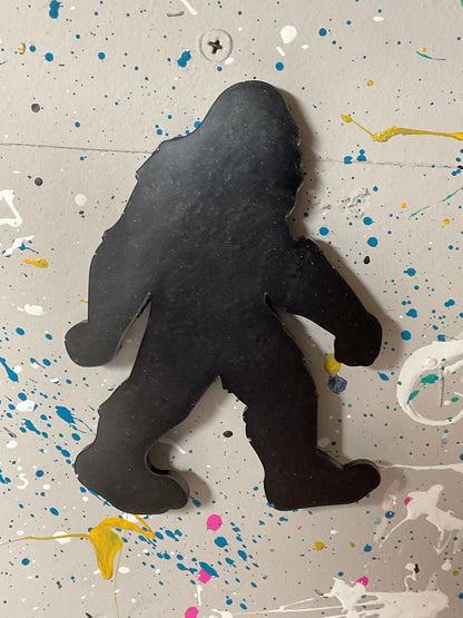 Large Black Bigfoot Magnet - 5 Inches Tall