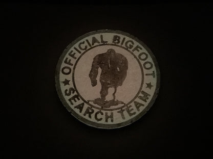 Pink Official Bigfoot Search Team Magnet- Glow in the Dark
