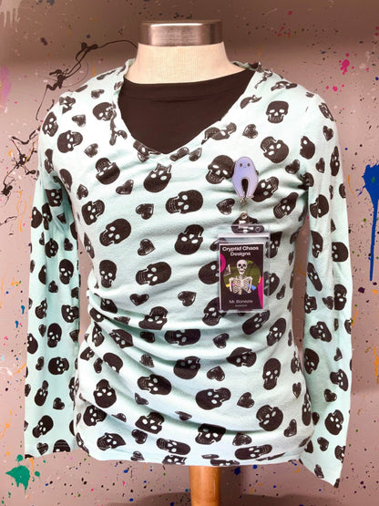 Ghostly White Nightcrawler Retractable Badge Reel