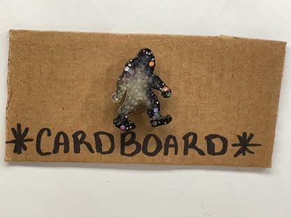 Small Black & White Bigfoot Magnet