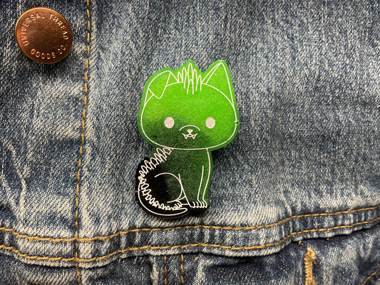 Glow in the Dark Chupacabra Pin