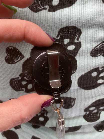 Yellow 3D Paw Print Badge Reel