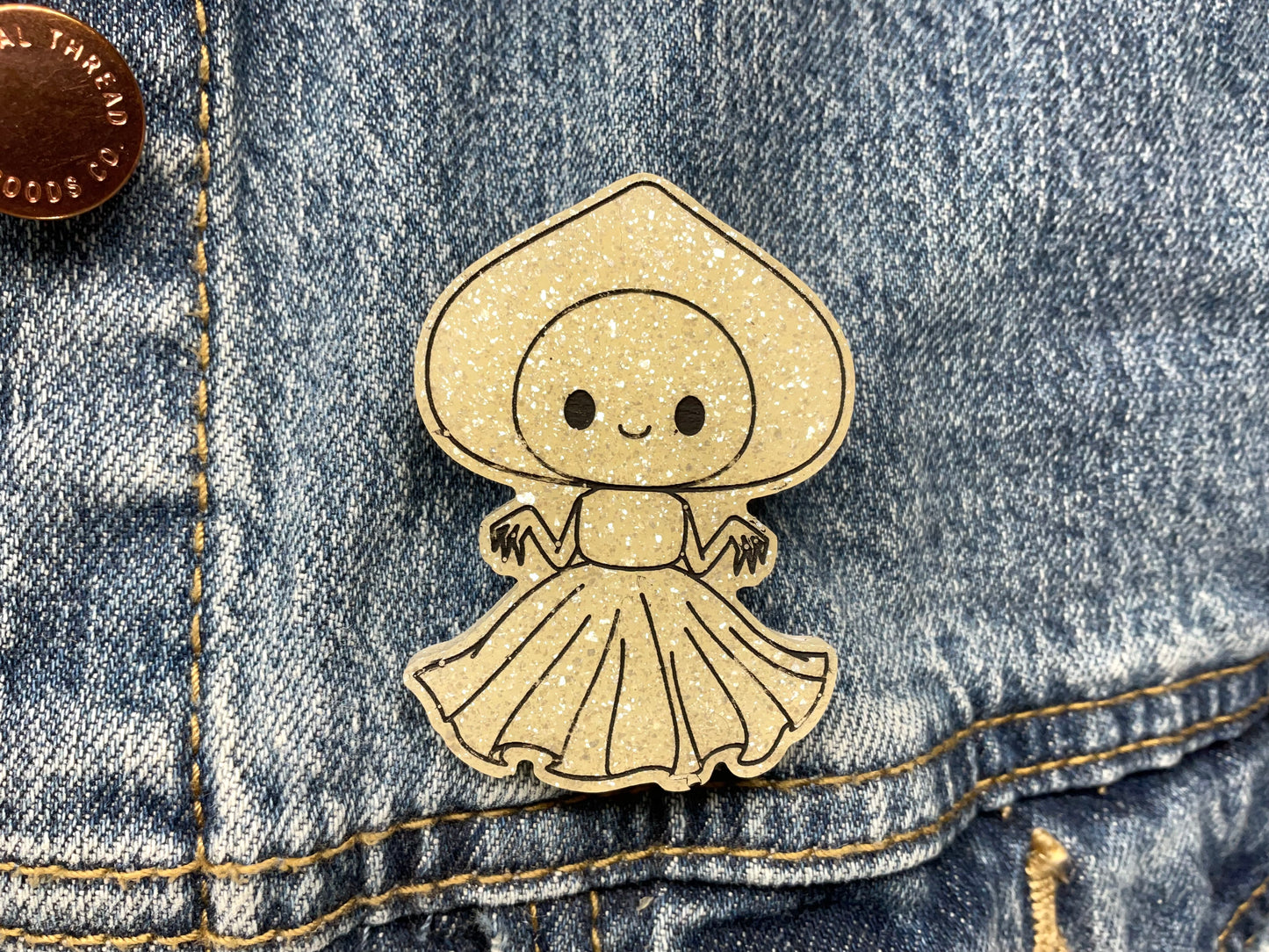 White Flatwoods Monster Pin