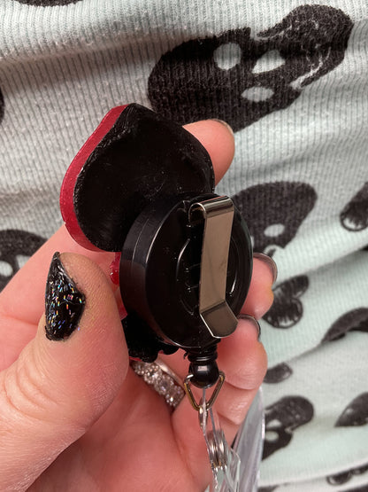 Red Flatwoods Monster Retractable Badge Reel