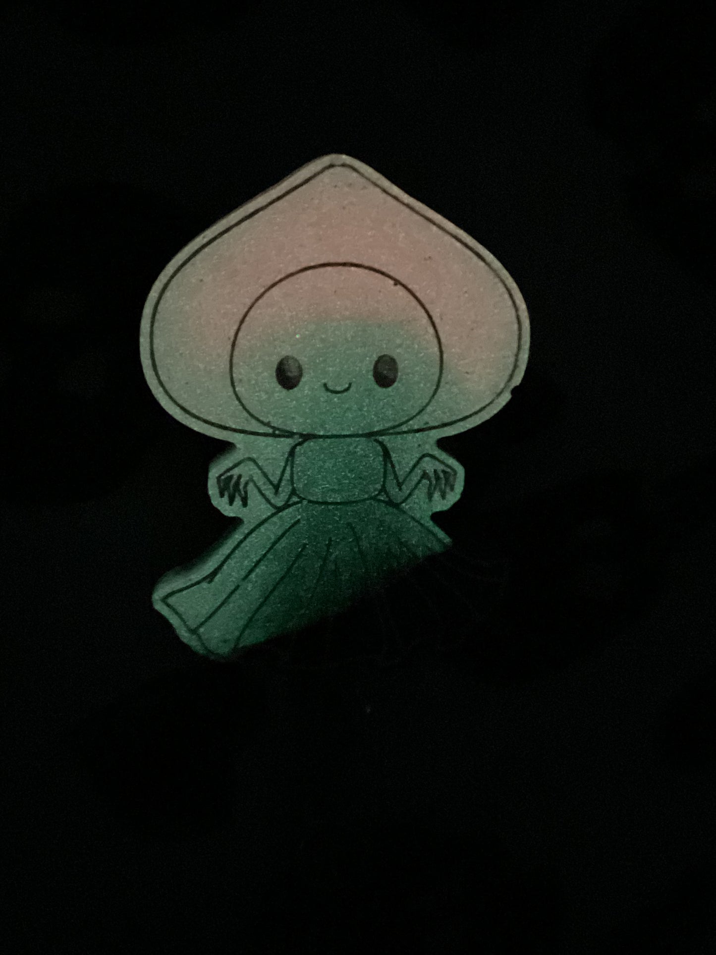 Black & Pink Flatwoods Monster Retractable Badge Reel - Glow in the Dark