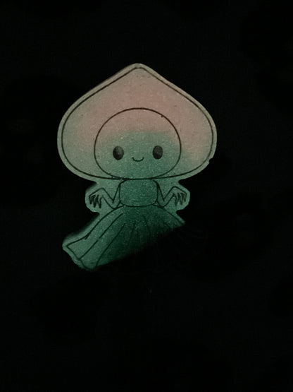 Black & Pink Flatwoods Monster Retractable Badge Reel - Glow in the Dark