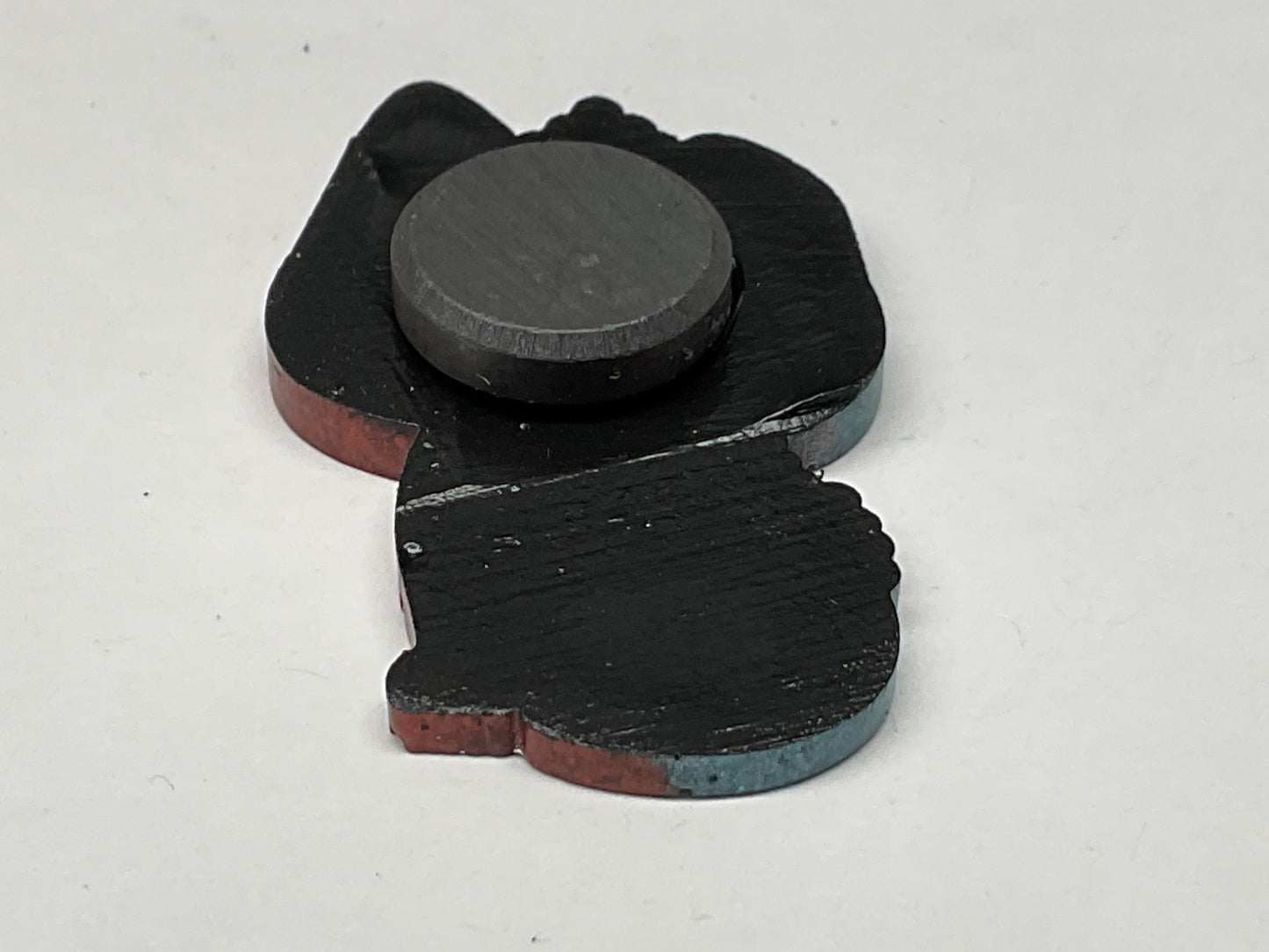 Small Glittery Red Blue Chupacabra Magnet