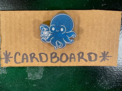 Small Dark Blue Kraken Magnet