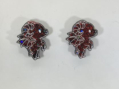 Small Red & Black Jersey Devil Magnet