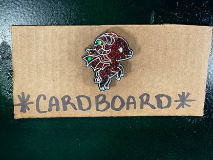 Small Red & Black Jersey Devil Magnet