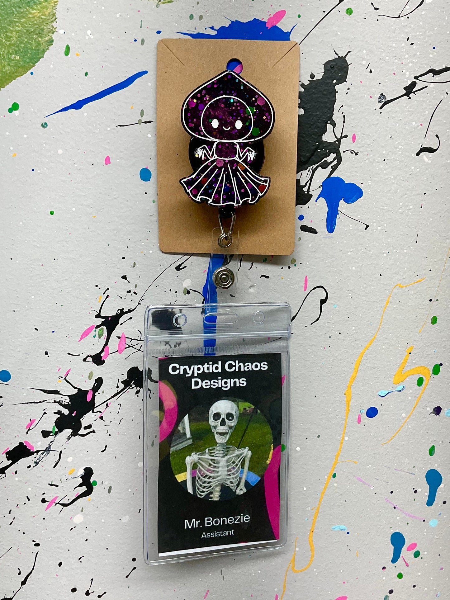 Party Girl Flatwoods Monster Retractable Badge Reel