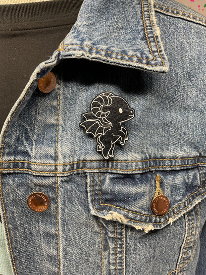 Black Jersey Devil Pin