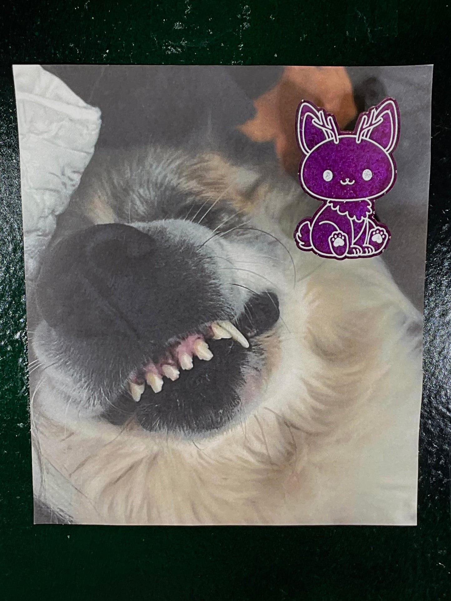 Small Purple Jackalope Magnet