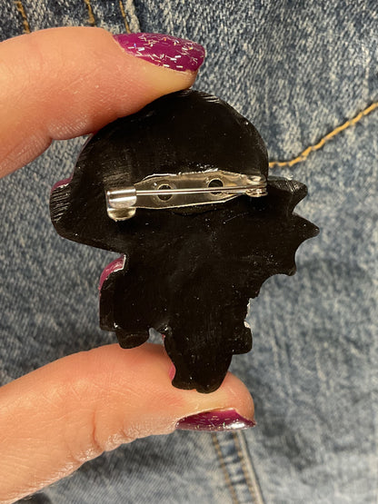 Green Pink Jersey Devil Pin Glow in the Dark