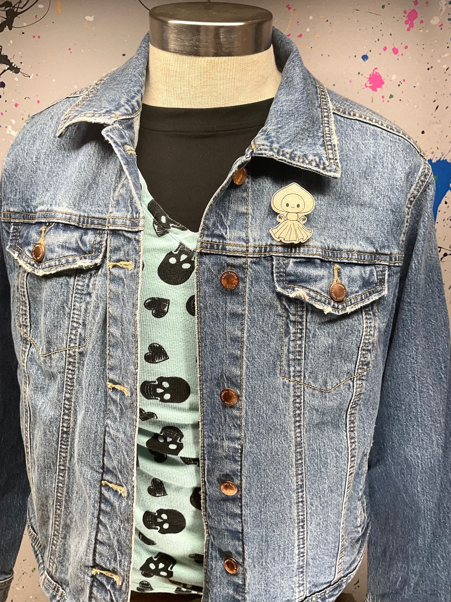 White Flatwoods Monster Pin