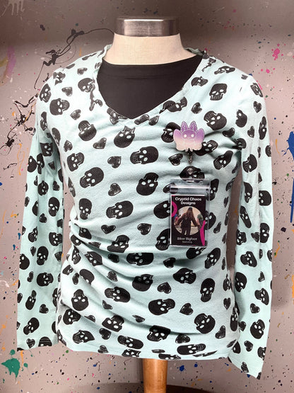 Purple & White Mothman Retractable Badge Reel - Glow in the Dark