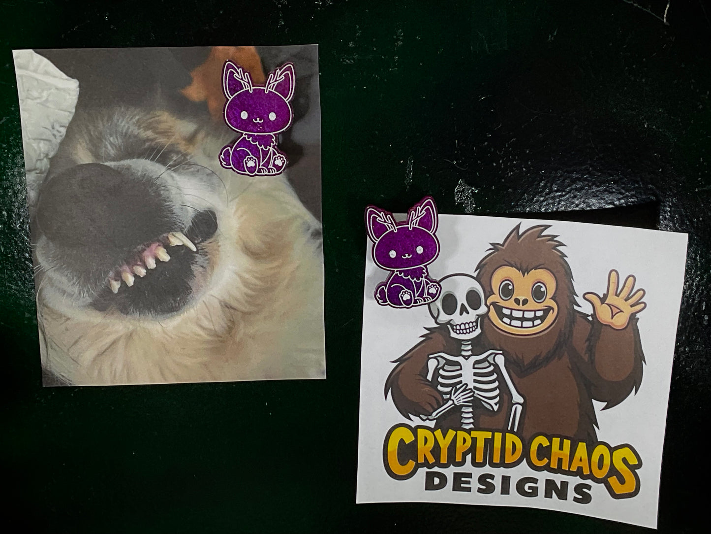 Small Purple Jackalope Magnet